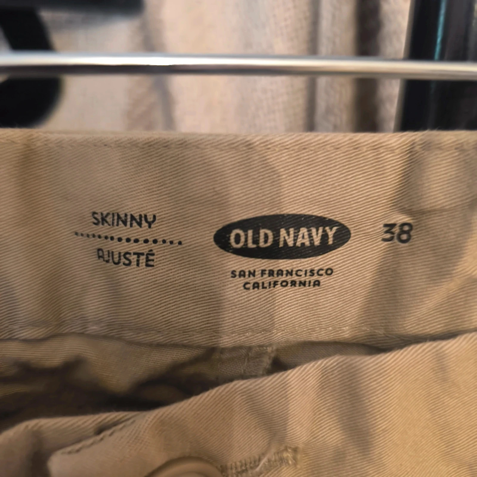 Pantalón corto hombre Old Navy Skinny beige - Talla 38 – photo 3